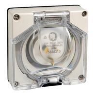 Inlet Appliance 3P 10A | IP66 Rated | Lockable Enclosure | UV Stabilised Polycarbonate | @Pack of 1 | by Clipsal