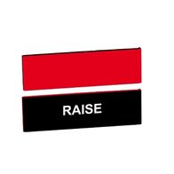 Legend Plate Raised 30x40mm | Durable Plastic | Enhanced Visibility | by Clipsal