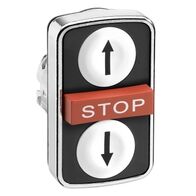 Metal Double Headed Pushbutton | Robust Metal Construction | IP66 Rated | Dual Control Functions | @Pack of 1 | by Clipsal