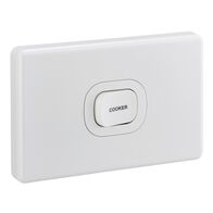 Electric Range Switch Horizontal 45A | Durable Polycarbonate | Easy-Operate Mechanism | White Finish | @Quantity of 1 | by Clipsal