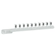Terminal Marker 'R' Strip of 10 | High-Quality Plastic | Snap-On Fit | by Clipsal