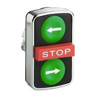 Metal Double Headed Pushbutton | Robust Metal Construction | IP66 Rated | Dual Control Design | @Pack of 1 | by Clipsal