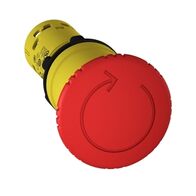 Red Emergency Stop Trigger Turn Release | IP65 Rated | 300,000 Mechanical Cycles | Durable Plastic & Metal | @Pack of 1 | by Clipsal