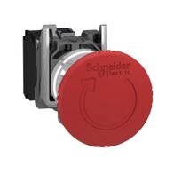 Emergency Stop Pushbutton 1NC + 1NC MC | IP66 Rated | Red Mushroom Head | Mechanical Latching | @Pack of 1 | by Clipsal