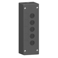 5 Holes Harsh Environment Control Station | IP66 Rated | Impact-Resistant | Grey with Black Base | @Pack of 1 | by Clipsal