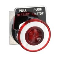 30mm Push-Pull Operator Red Knob | High Visibility | Robust Construction | @Pack of 1 | by Clipsal