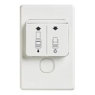 SW-ACCESS Card 1x10A & 1x16A | Durable Polycarbonate | White Electric Finish | by Clipsal