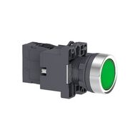 Illuminated Push Button 24VAC/DC | Green LED | 1NO Contact | IP66 Rated | @Pack of 1 | by Clipsal
