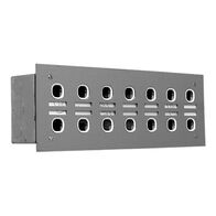 14-Gang Stainless Steel Label Plate | Brushed Finish | Pre-Labeled for Circuit Identification | by Clipsal