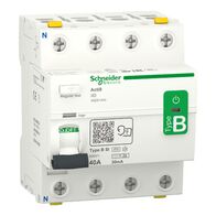 Acti9 iID 4P 40A 30mA B-SI RCCB | 4 Pole Protection | DIN Rail Mounting | by Clipsal