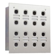 16 Gang Stainless Steel Switch Label Plate | Durable & Clear Labeling | Brushed Finish | @Pack of 1 | by Clipsal