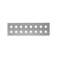16 Gang Switch Panel | 2 Rows of 8 | 10A Rated Current | IP20 Indoor Use | @Pack of 1 | by Clipsal