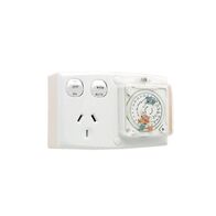 250V 10A 24HR Time Comb | Programmable Timer | Manual Override | Surface Mount | @Pack of 1 | by Clipsal