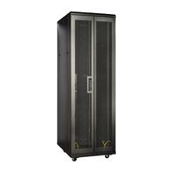 Network Cabinet 39RU Complete | Lockable Doors | Powder-Coated Steel | Adjustable Rails | @Pack of 1 | by Clipsal
