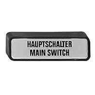 LEGEND PLATE MAIN SWITCH FOR 140MT-C DOOR OPERATOR