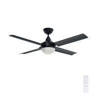 CAIRNS 52" ABS DC CEILING FAN W/ B22 - BLACK