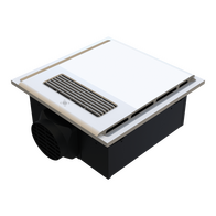 4-in-1 Retrofit Bathroom Heater | 2150W Power Output | Exhaust Fan & LED Light | by Domus