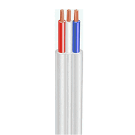 Electra 2.5mm 2 Core & Earth Flat Cable | 100 Metre Drum | PVC Insulation & Sheath | 20A Current Rating | @M of 100 | by Electra Cables