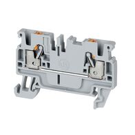 PUSH-IN TERM 2.5mm 1 LVL 2 CONN GREY