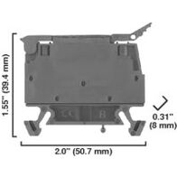 SCREW TERMINAL FUSE 4mm 1 CONDUCTOR 15A NEON INDICATOR