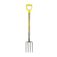 Forged Cottage Dee Handle Fork Steel Head Comfortable Hardwood Grip Repelec