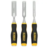 Chisel Set 3 Piece 13mm 19mm 25mm Blades Ergonomic Handles Repelec