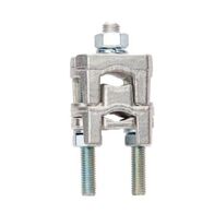 Riser Clamp Double 10-95mm² Split Bolt Nickel Brass Bovara