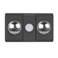 Manrose Sierra 2 3-in-1 Heater Exhaust Light Matte Black Ventair