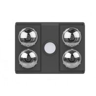 Manrose Sierra 4 3-in-1 Heater Exhaust Light Matte Black Ventair
