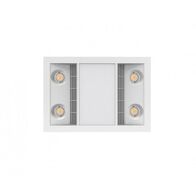 Manrose Capri 3-in-1 Heater Exhaust Light White Ventair