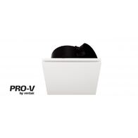 High Flow Side Ducted Exhaust Fan 200mm Square White Ventair