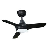 Spyda DC 900mm 3 Blade Ceiling Fan 20W LED Black Ventair