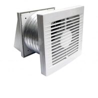 150mm Through-Wall Exhaust Fan Kit 313m³/h White Ventair
