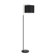 Floor Lamp ES Black Drum Marble Adjustable 320mm CLA Lighting