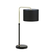 Table Lamp ES Drum Adjustable Marble White 220mm CLA Lighting