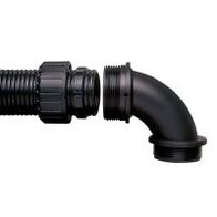 Adaptaseal 90 Degree Elbow 42mm Conduit M40 Male Black Adaptaflex