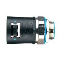 Adaptalok Straight Swivel 13mm M16 Male Blue Seal Adaptaflex