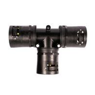 Adaptalok T Piece 21x21x13mm Conduit Black Adaptaflex
