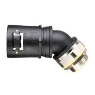 Adaptalok Swivel 45° Elbow 21mm M20 Black Adaptaflex