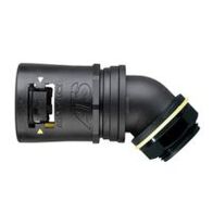 Adaptalok 45 Degree Elbow 54mm Conduit M50 Male Black Adaptaflex