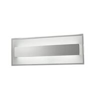 Wall Light 10W Rectangular Satin Chrome 3000K 614lm CLA Lighting