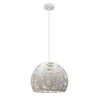 Pendant ES Black Embossed Dome Gold Interior 300mm CLA Lighting