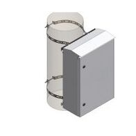 Galvanised Pole Clamp 100-300mm to Suit 300x300mm MSB Redback