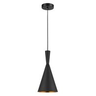 Pendant Light ES Cone Black 190mm CLA Lighting