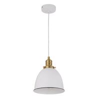 Pendant Light ES White Ellipse 205mm x 235mm CLA Lighting