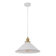 Pendant Light ES White Coolie 360mm CLA Lighting