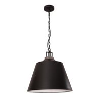 Pendant ES Bell Antique Brass Grey Travertine 450mm CLA Lighting