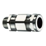 Ex de Armoured Barrier Gland M25 16-21mm Nickel Brass Kopex