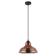Pendant Light ES Copper Coloured Glass Dome 280mm CLA Lighting