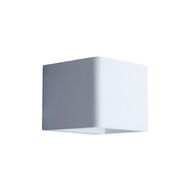 Wall Light Up/Down 6W Cube Matt White 3000K 450lm CLA Lighting